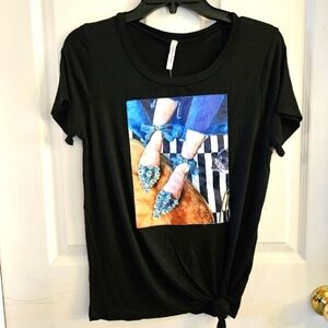 NWT Pink Berry Embellished T Shirt Size Small